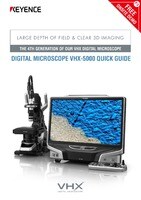 Série VHX-5000 Microscope numérique Guide rapide (Anglais)