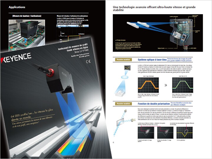 Série LJ-V Instrument de mesure de profil haute vitesse en ligne Catalogue (Français)