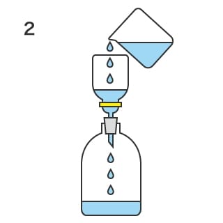 Filtrez le liquide rincé à travers un filtre à membrane pour piéger les corps étrangers.
