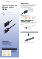 Série PZ-101 Capteurs photoélectriques à amplificateur intégré Catalogue