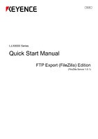 LJ-X8000 Series Quick Setting Manual FTP Export (FileZilla) Edition