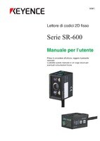 Série SR-600 Manual d'utilisation (Italien)