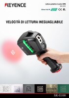Série SR-G100 Lecteur de codes DPM (marquage direct) portatif Catalogue